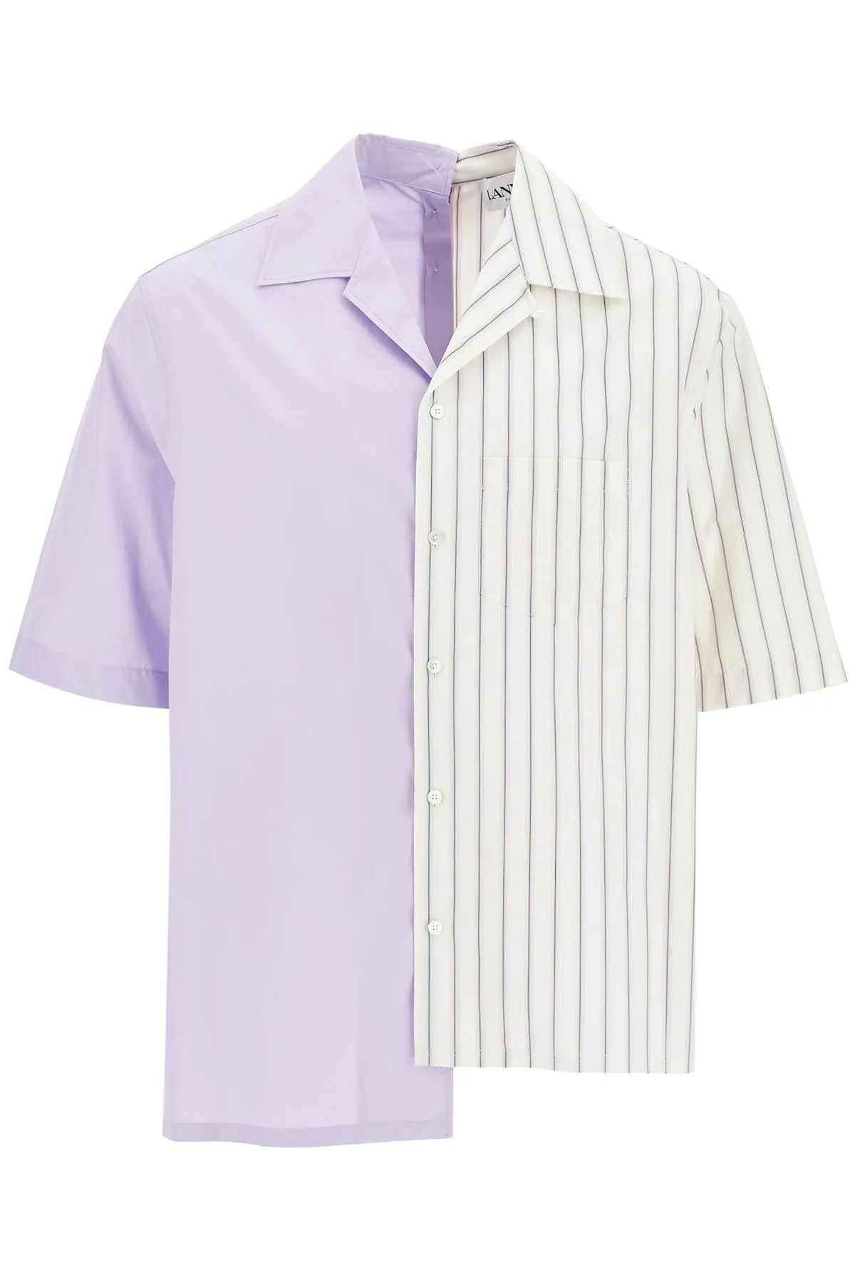 asymmetric bowling shirt with