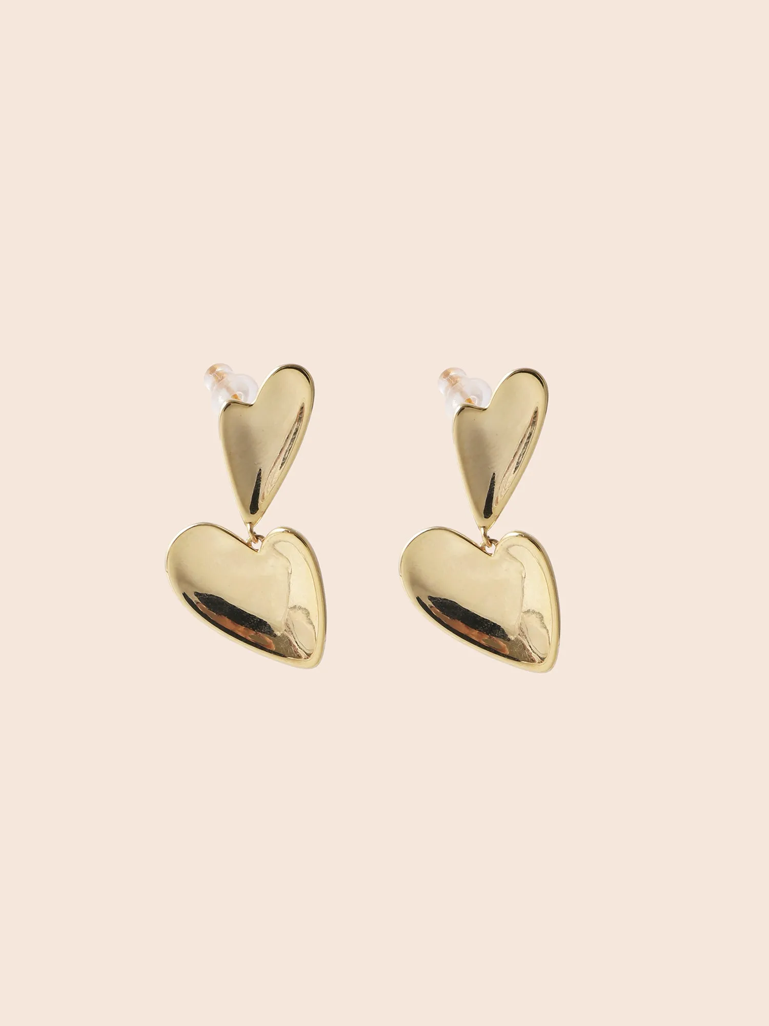 Asymmetrical Heart Design Earrings
