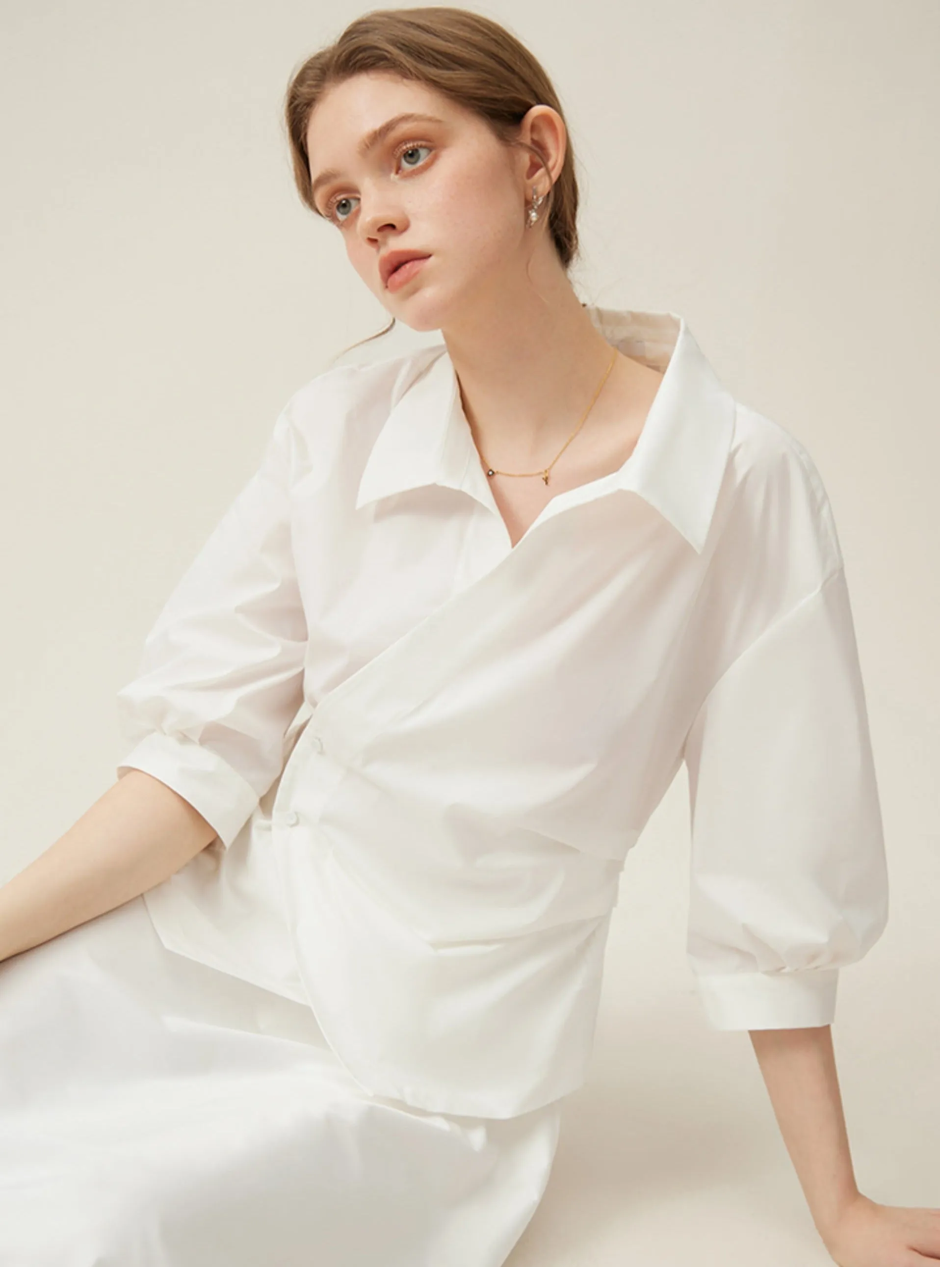 Asymmetrical Waist Design Top