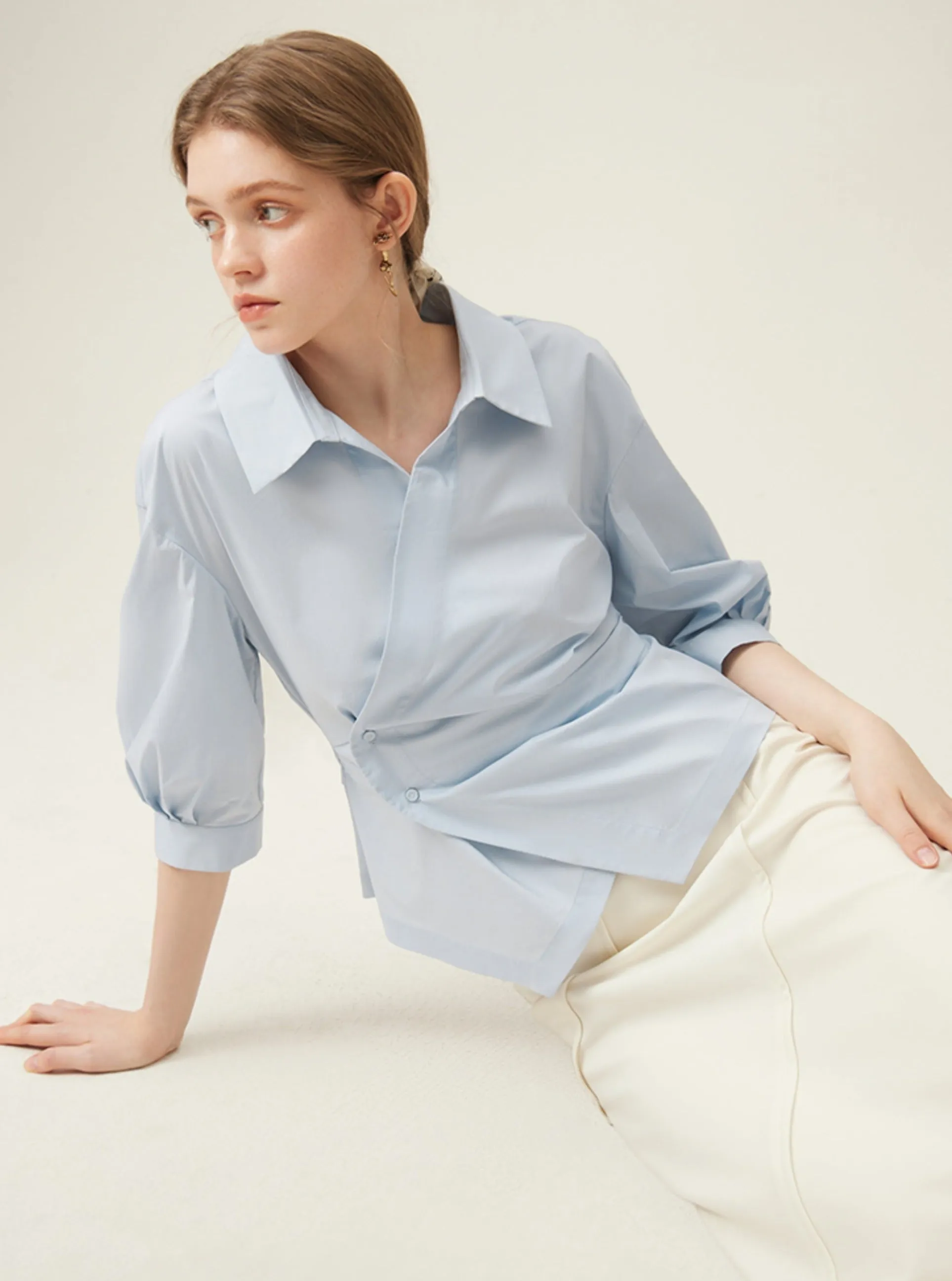 Asymmetrical Waist Design Top