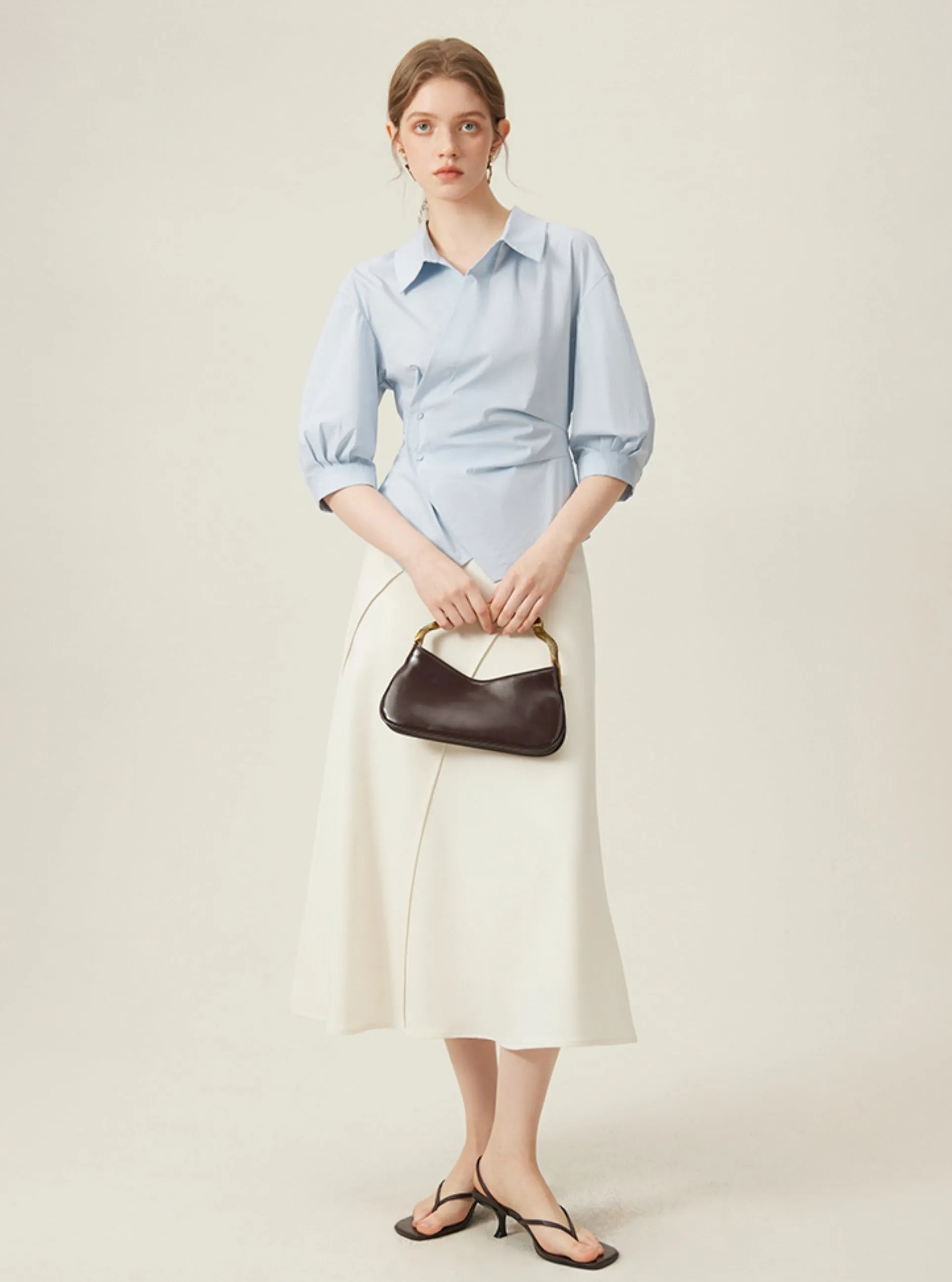 Asymmetrical Waist Design Top