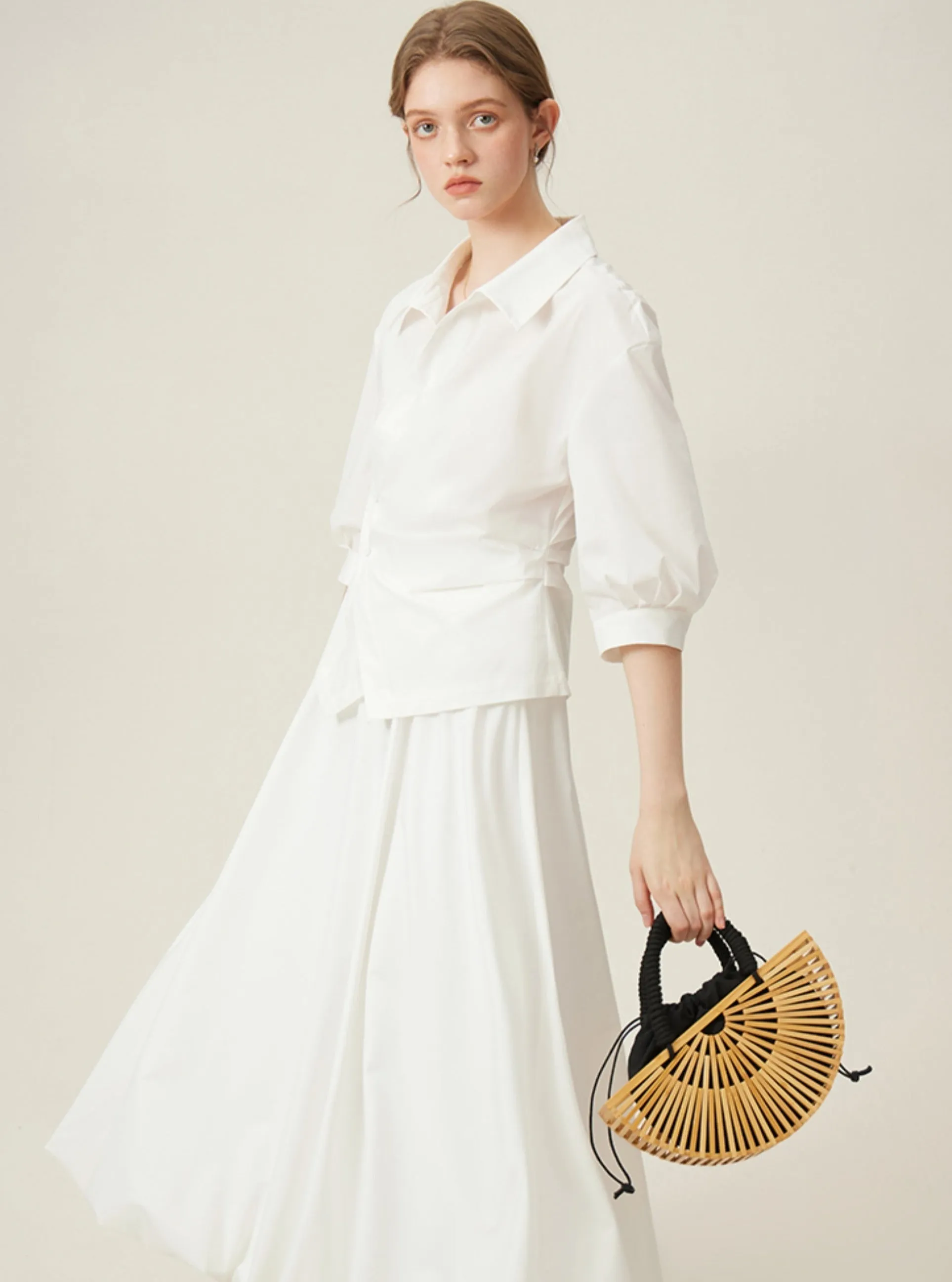 Asymmetrical Waist Design Top