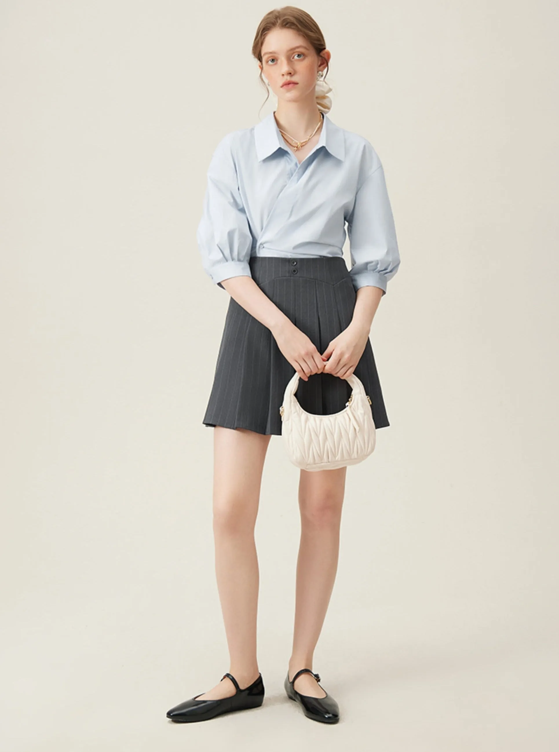 Asymmetrical Waist Design Top