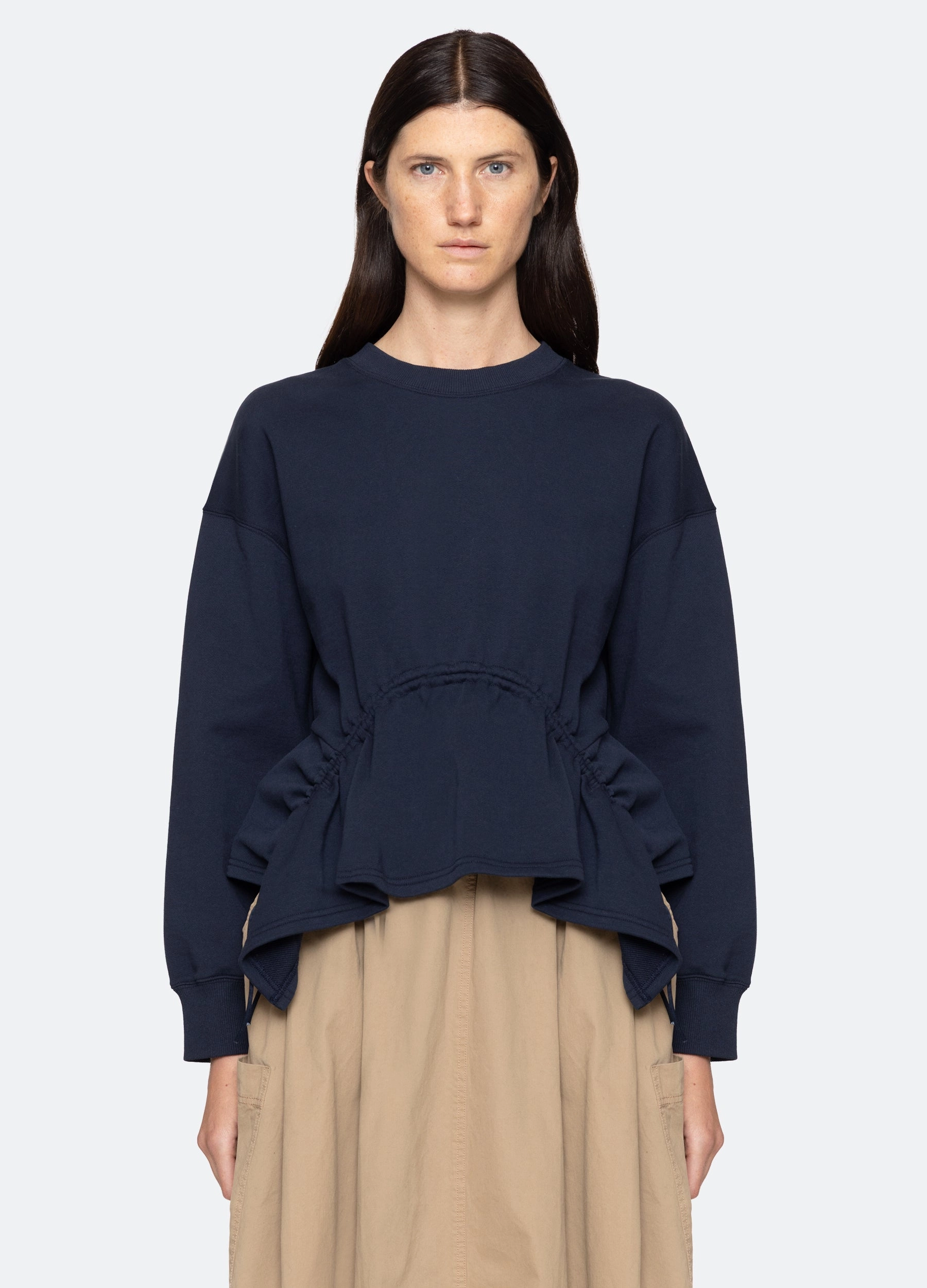 Lightweight Thermal GarmentWashed Texture Athena L/S Sweatshirt