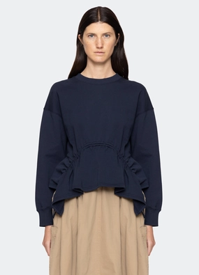 Lightweight Thermal GarmentWashed Texture Athena L/S Sweatshirt