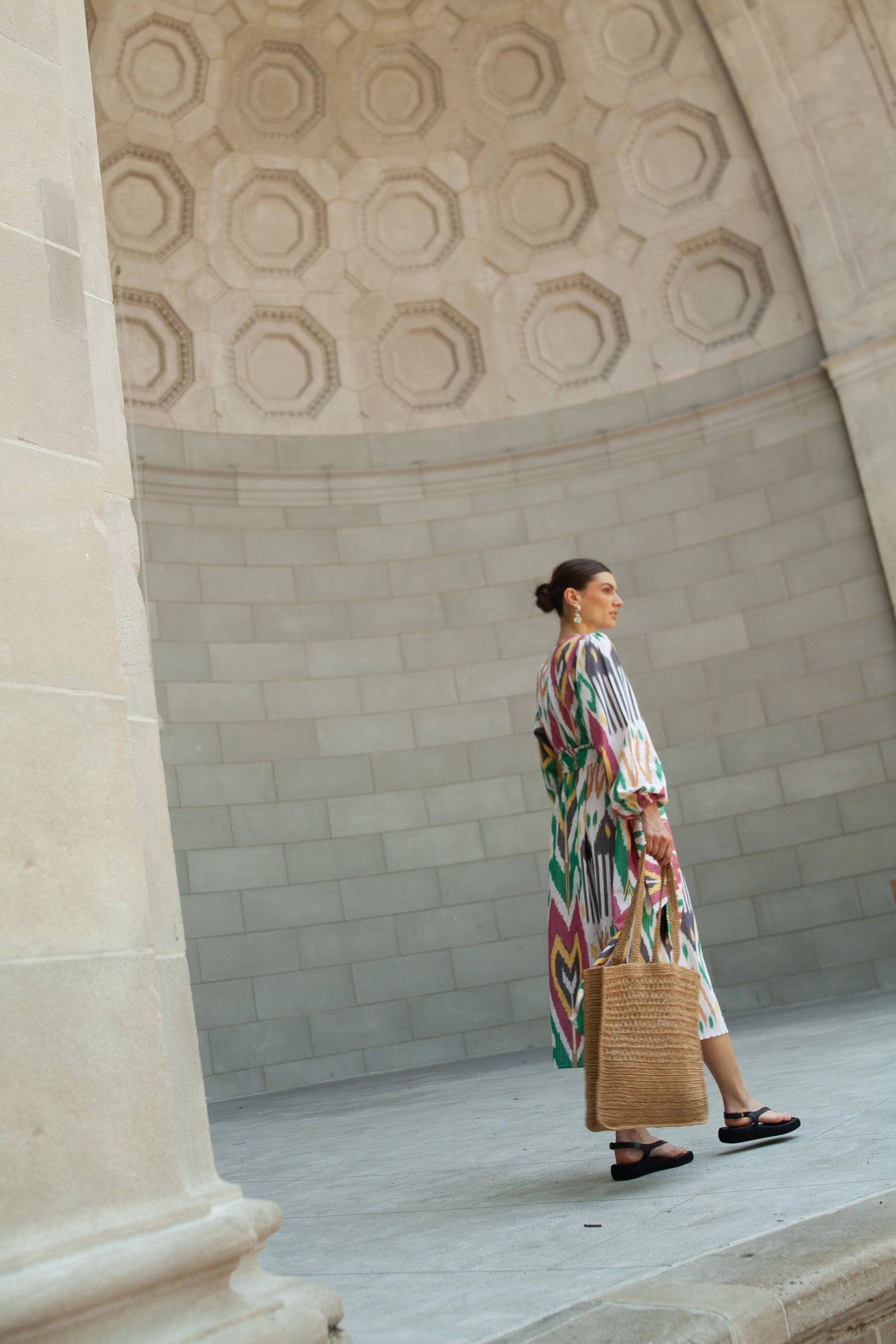 Atira Ikat Dress Multi Fresh Motion Stylish Waistband