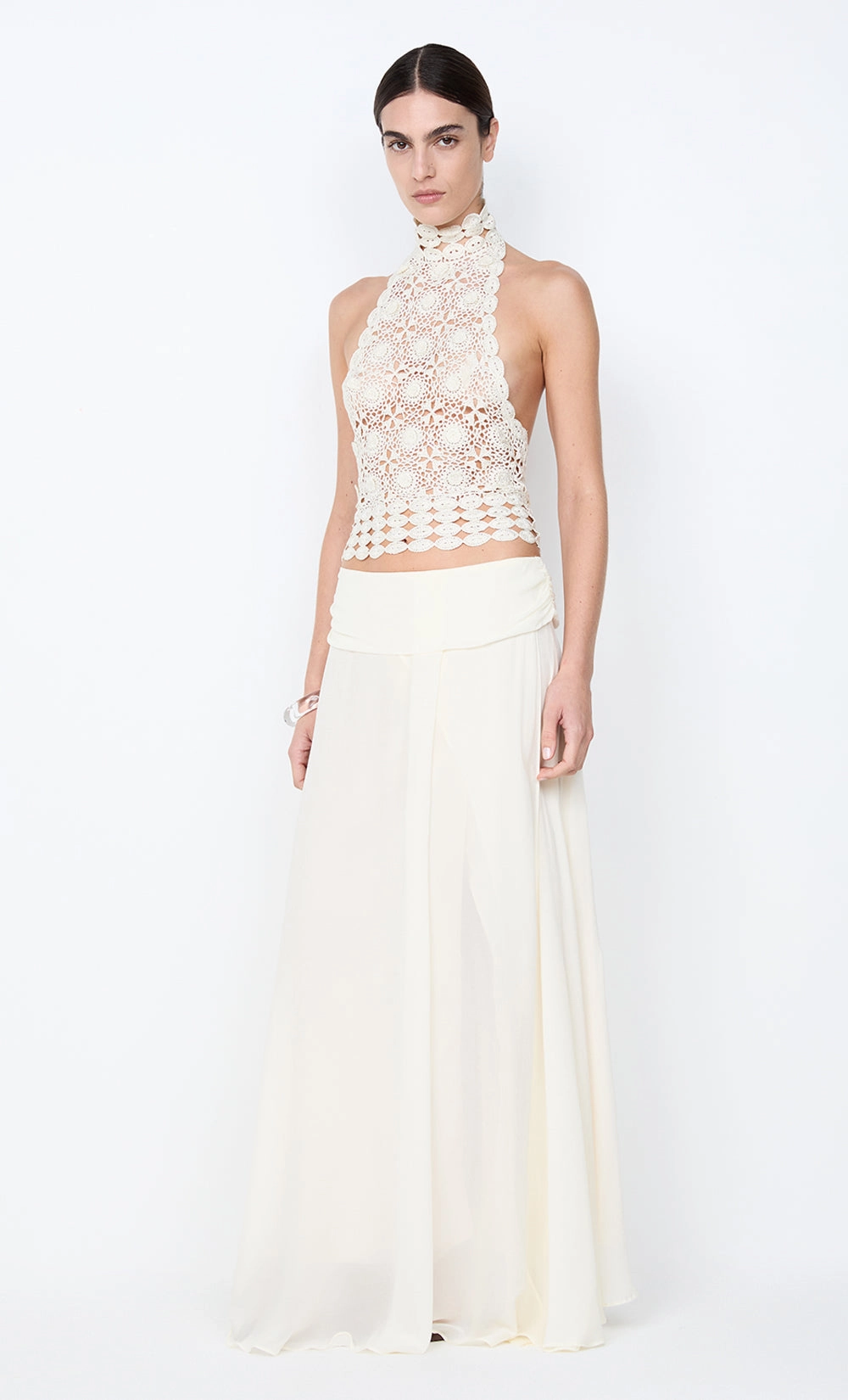 AURELIA MAXI SKIRT - IVORY Color Soft