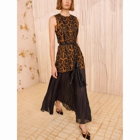 Auryn Applique Dress Seamless-Look Trendy wrap gown