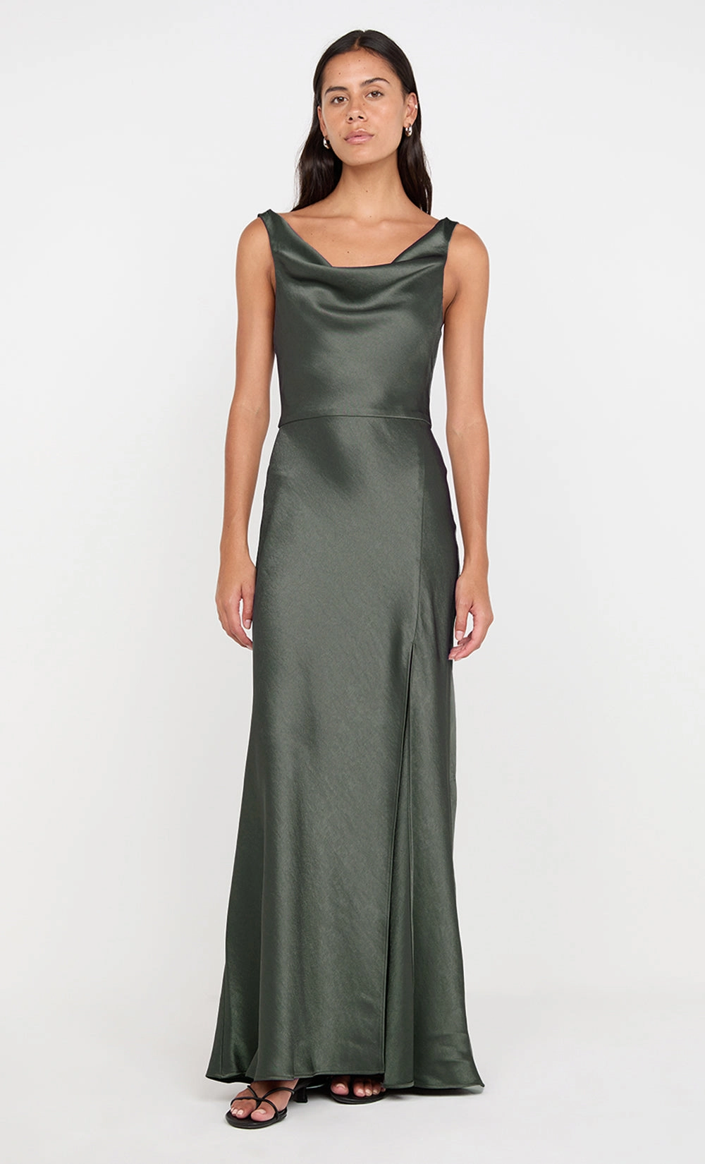 Everyday Layers Timeless Appeal AUSTEN COWL NECK MAXI DRESS - DARK WILLOW