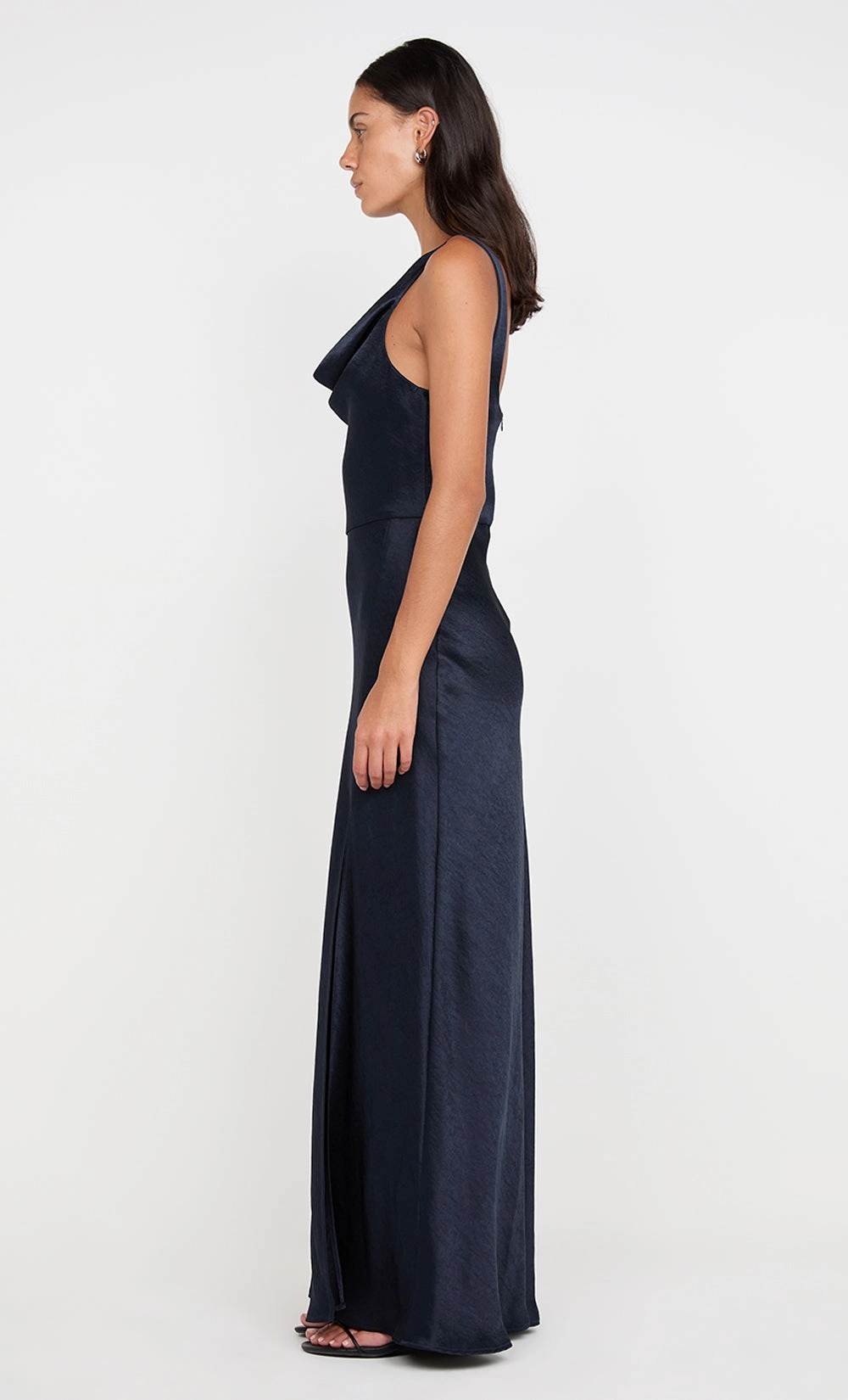 Smart and Stylish AUSTEN COWL NECK MAXI DRESS - INK