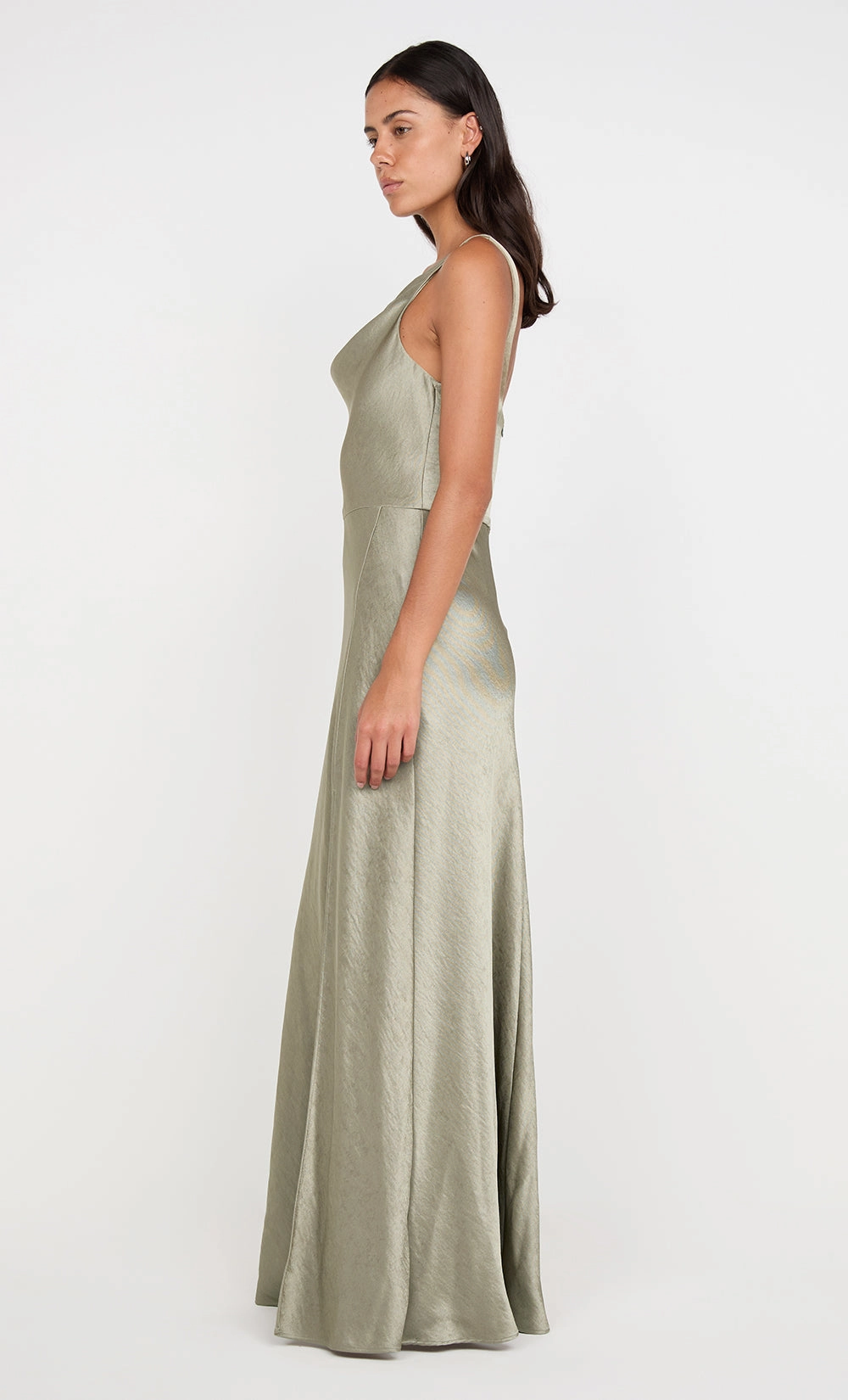 Modern-style Holiday Wear AUSTEN COWL NECK MAXI DRESS - SAGE