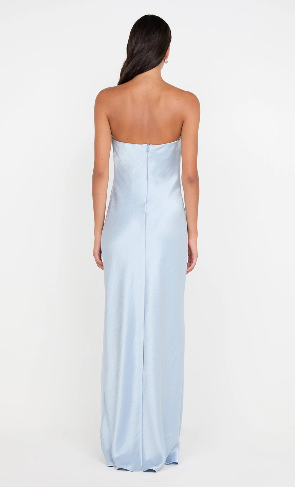 AUSTEN STRAPLESS MAXI DRESS - DUSTY BLUE Perfect Fit Wear Breath Ease