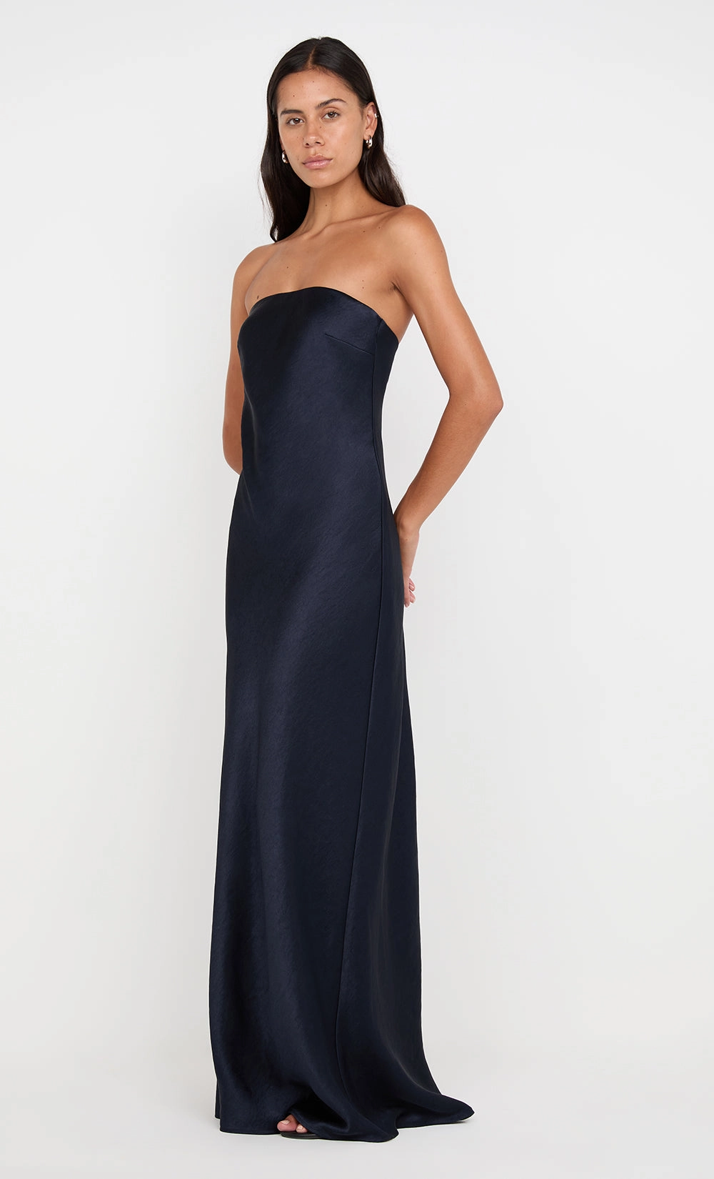 AUSTEN STRAPLESS MAXI DRESS - INK Contemporary Design