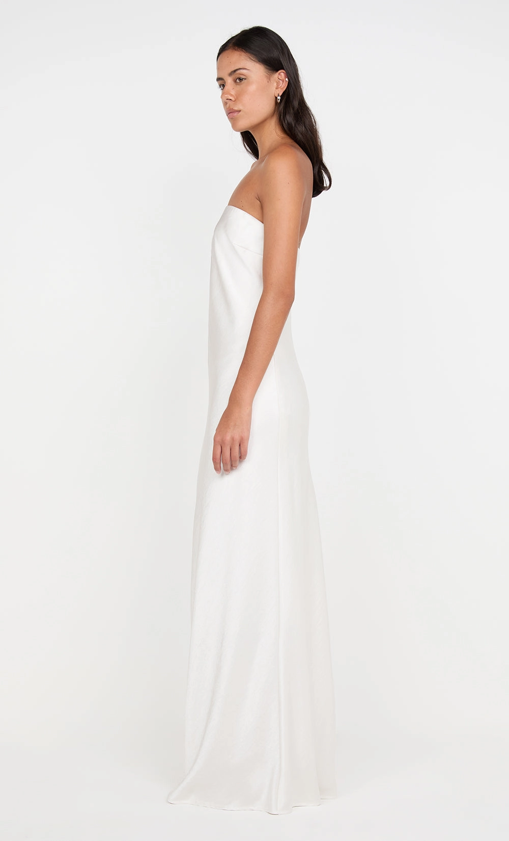 AUSTEN STRAPLESS MAXI DRESS - IVORY Fitted Design Essential Style