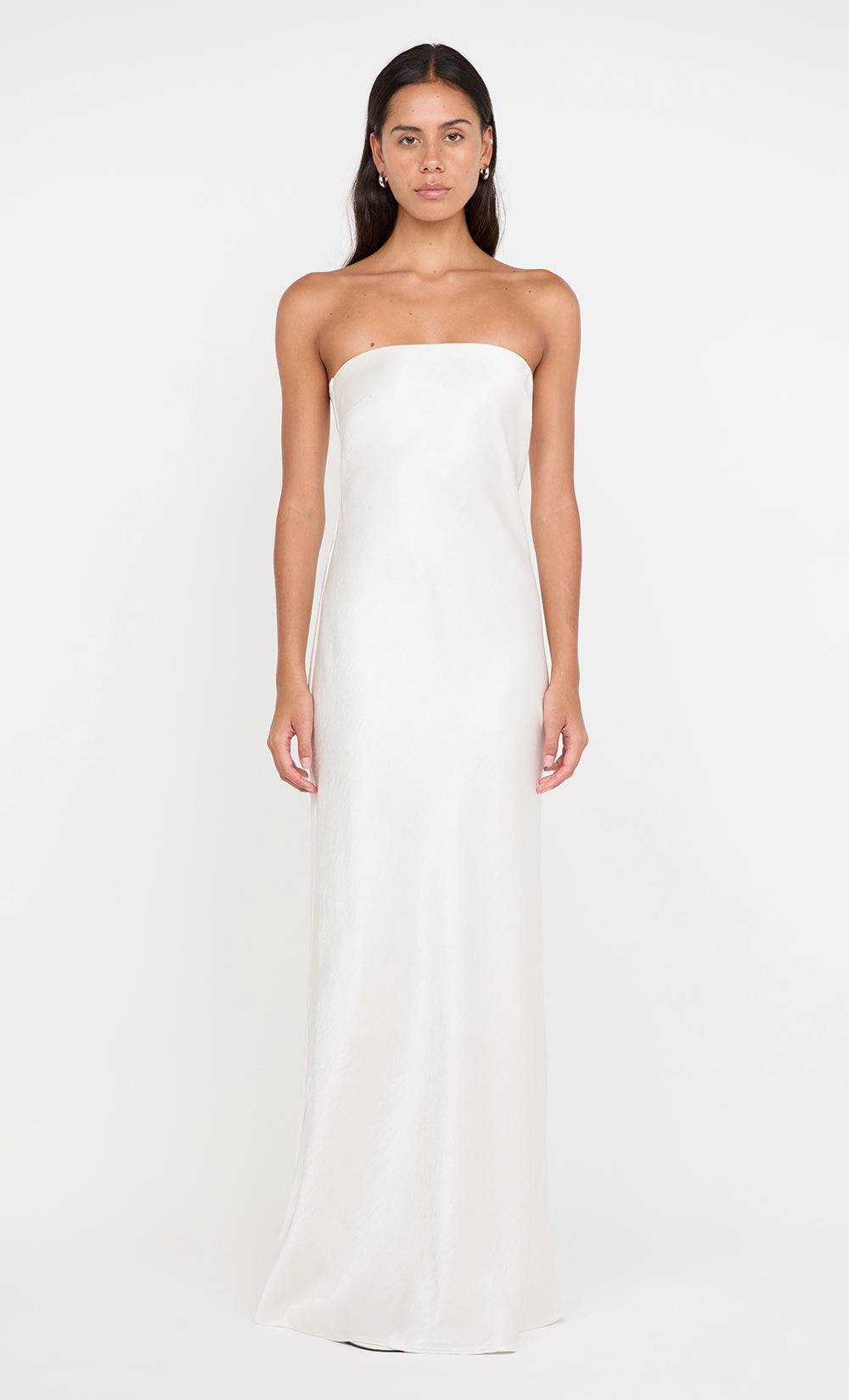 Flexible Design Premium Fabric AUSTEN STRAPLESS MAXI DRESS - IVORY