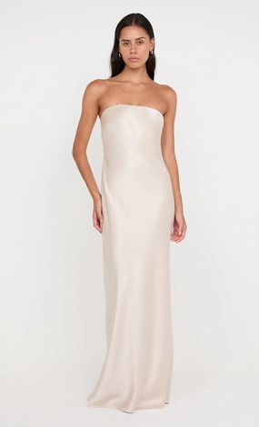 Casual event outfit Gender Free AUSTEN STRAPLESS MAXI DRESS - SAND