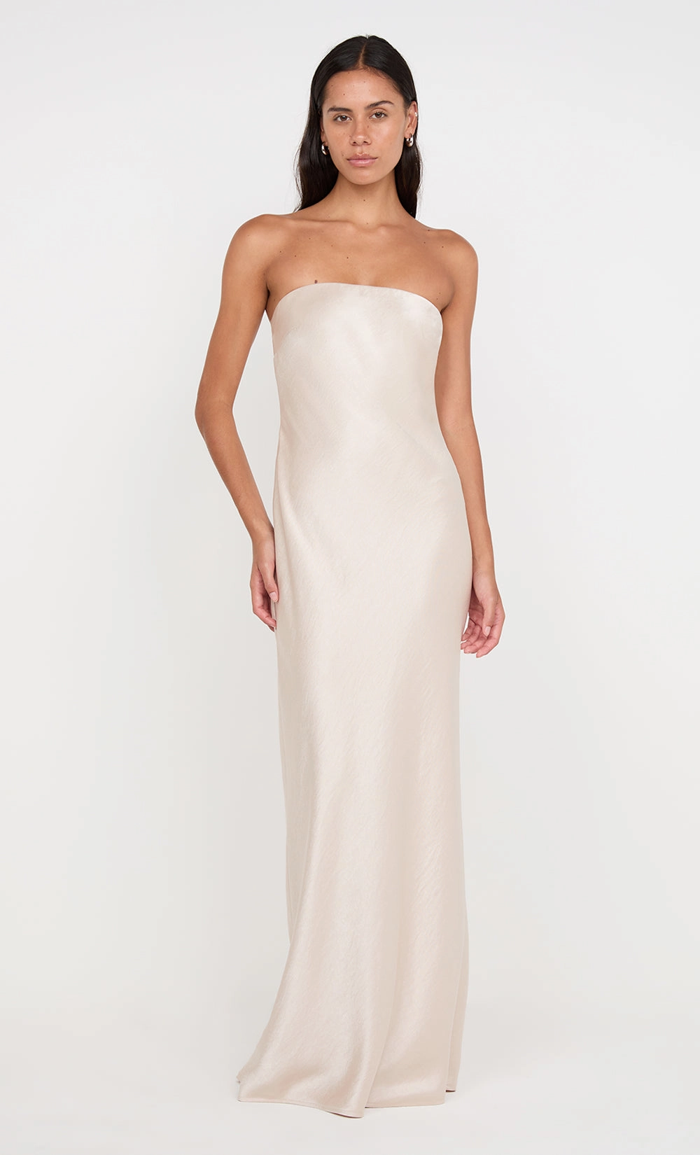 AUSTEN STRAPLESS MAXI DRESS - SAND Breath Ease Modern Staple