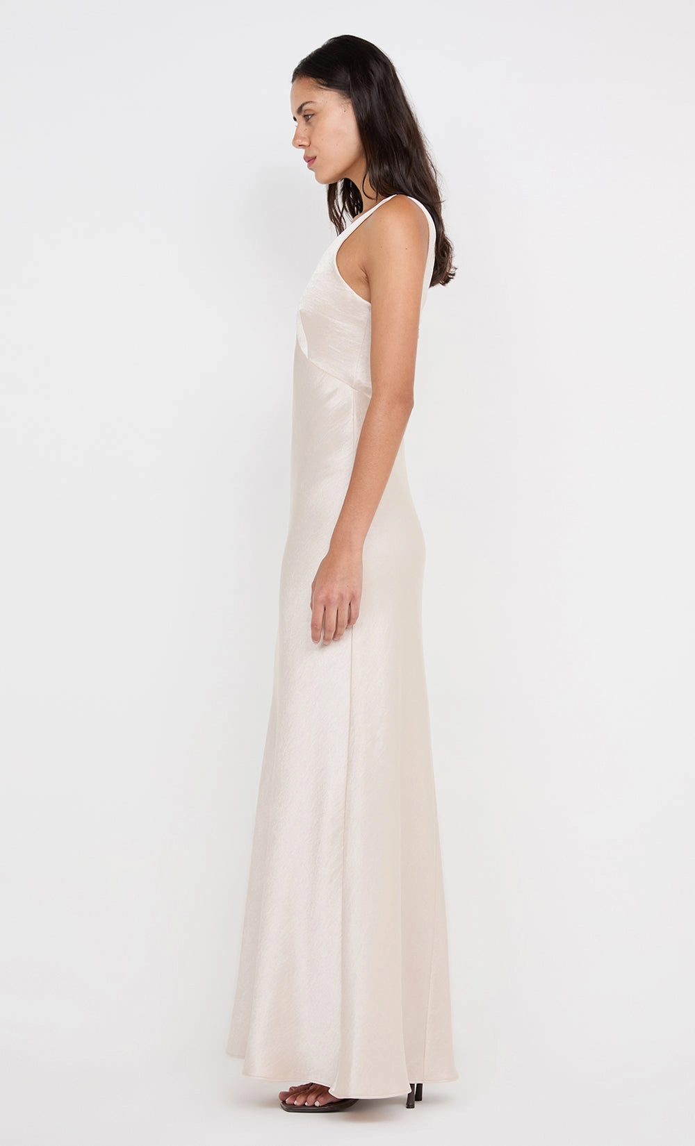 Matte-Lining AUSTEN V NECK MAXI DRESS - SAND