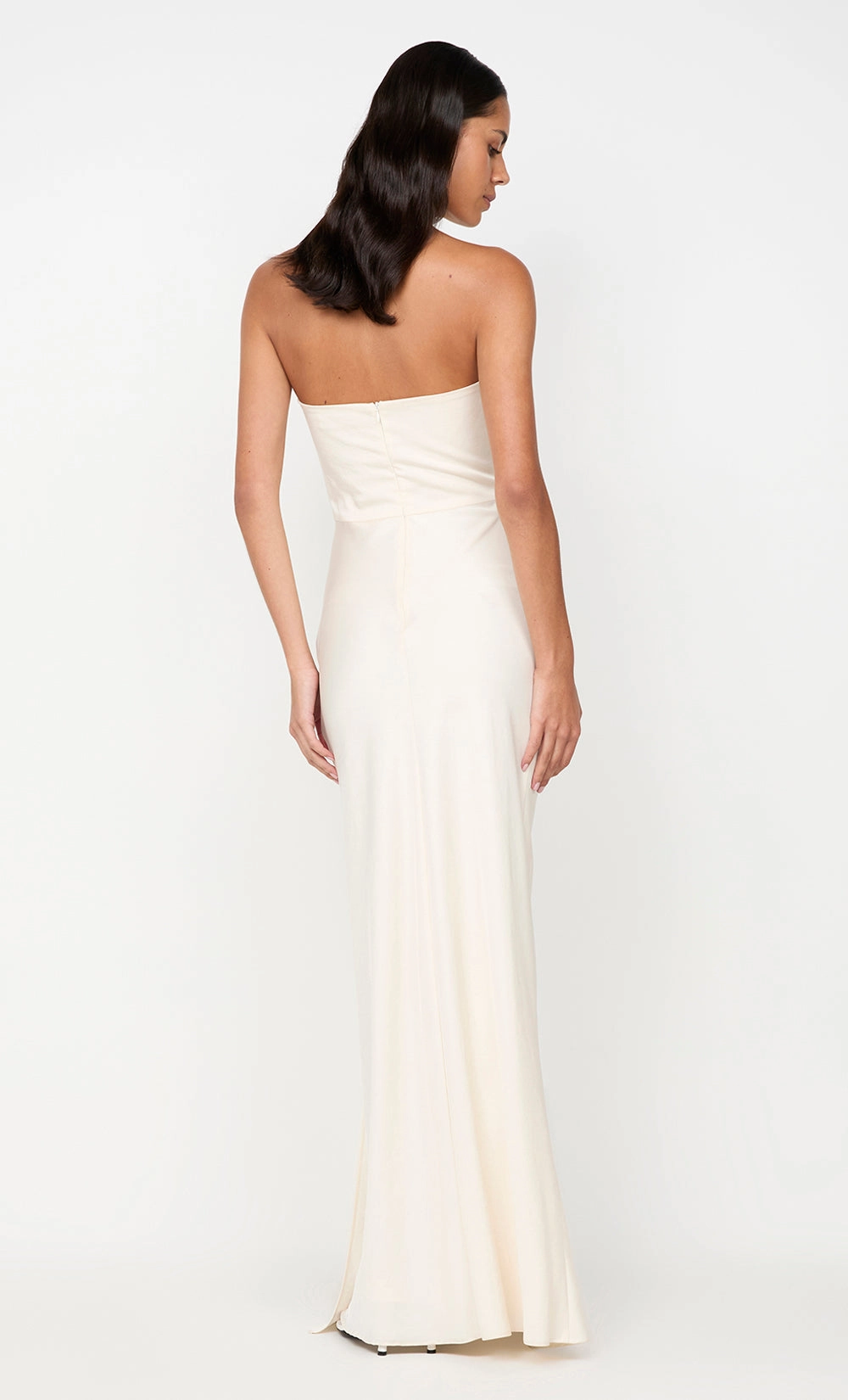 Date Nightwear Sunset Glow ETERNITY STRAPLESS MAXI DRESS - CREAM
