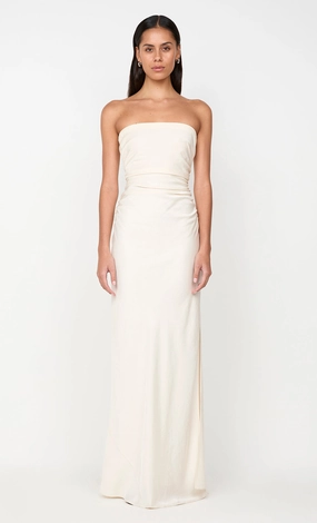 ETERNITY STRAPLESS MAXI DRESS - CREAM Soul Warm