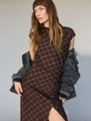 Autumns Best Dress Cocoa Plaid Classic Appeal