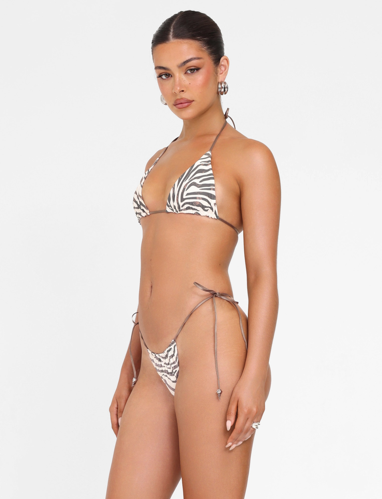 Chic Look Stackable Packing AVE BIKINI TOP - NEUTRAL : ZEBRA