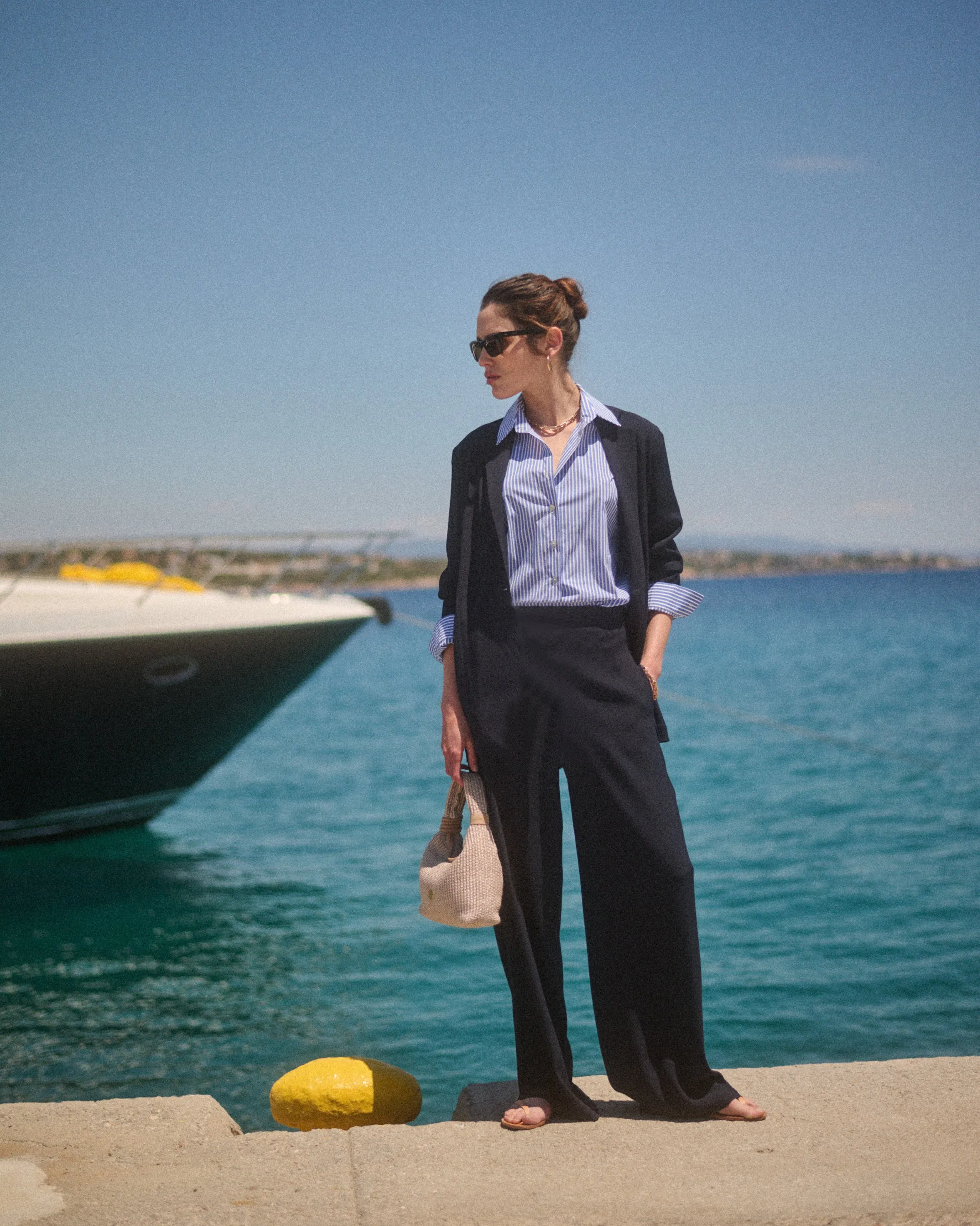 Avra Oversized Blazer Dark Navy