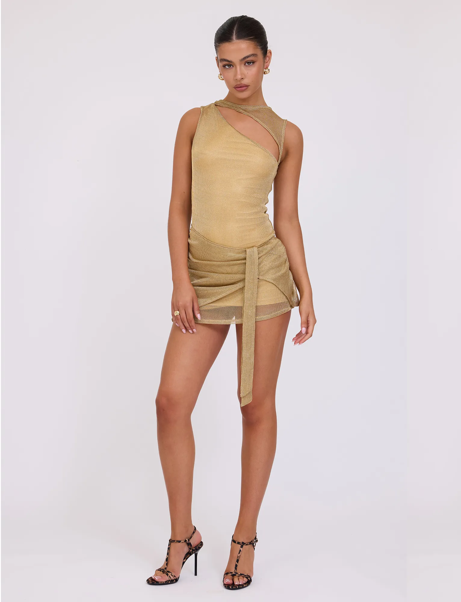 Relaxed Finish AZELMA DRESS - GOLD