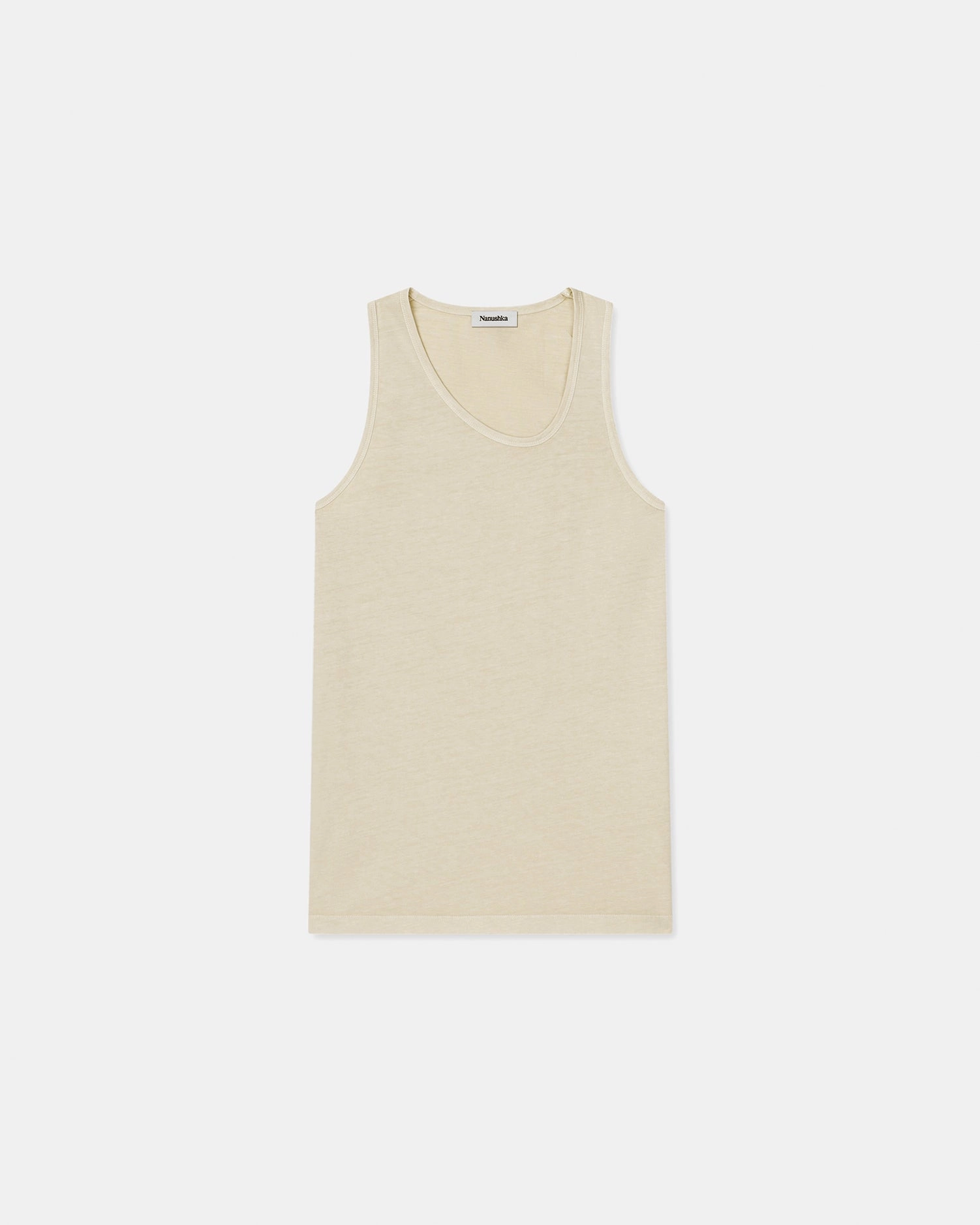Aziz - Organically Grown Cotton Tank Top - Shell Easy Care Fabric