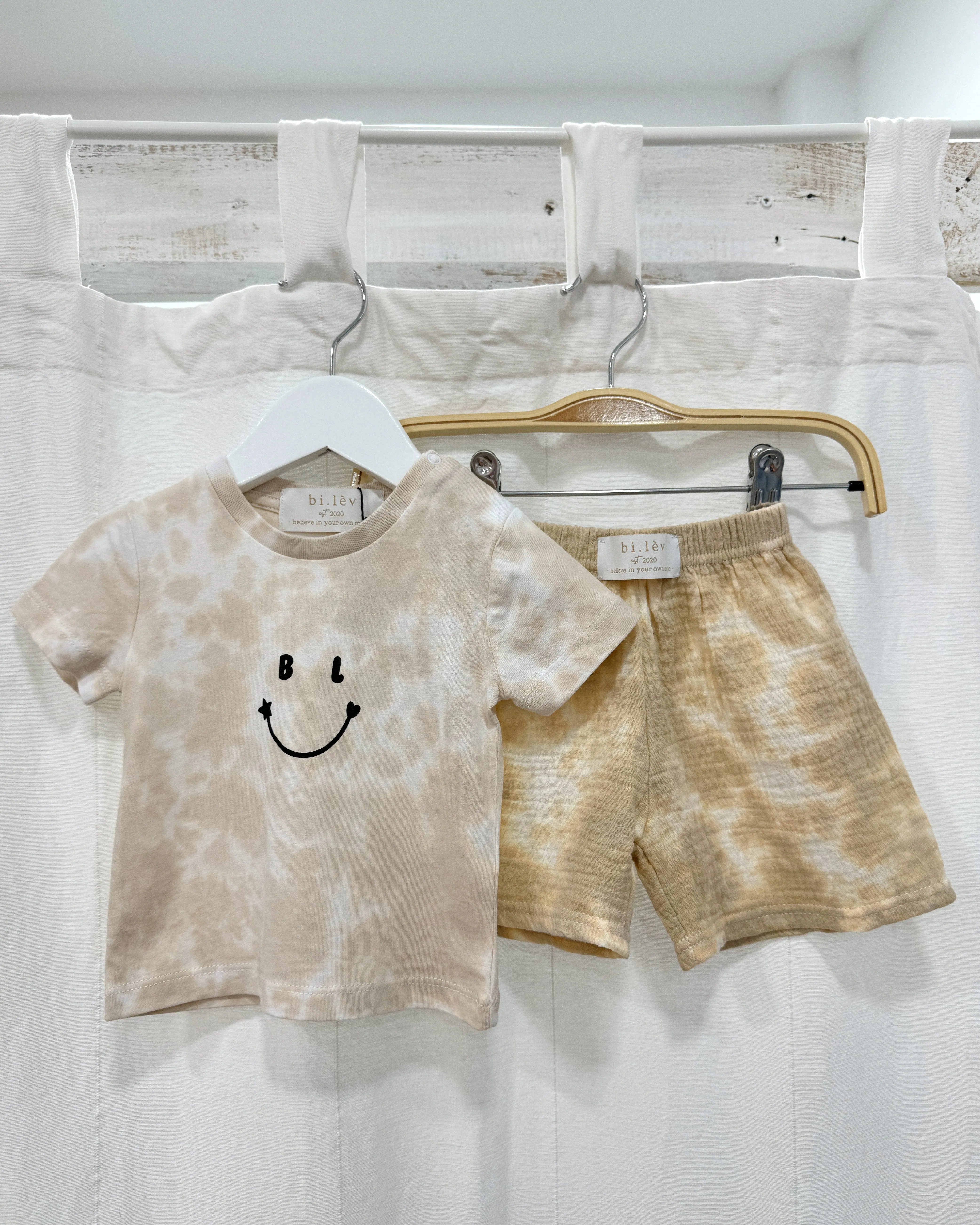 BABY & KIDS LATTE MACHIATTO MUSLIN tie-dye shorts