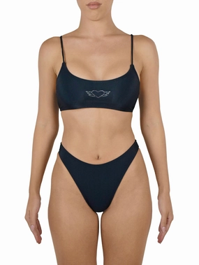 Garment Washed Finish Office Attire BABYGIRL BOTTOM | BLACK