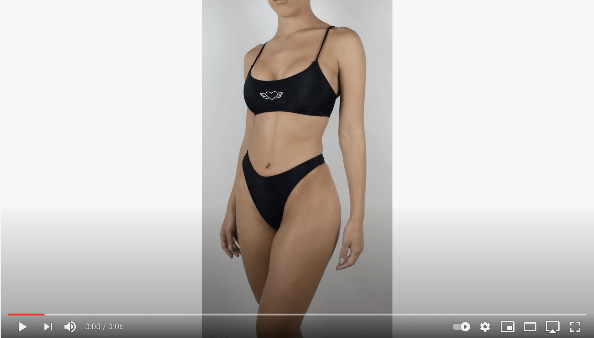 BABYGIRL BOTTOM | BLACK OdorResistant Fabric High Neckline