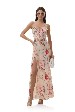 Lovette Dress - Sand Summer Rose Playful and flirty dress
