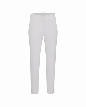SeamlessPockets UVProtectiveLayer Back band straight fit pants - White