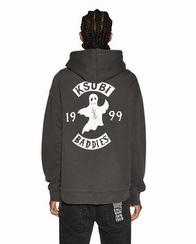 BondedShoulder BADDIES BIGGIE HOODIE FADED BLACK