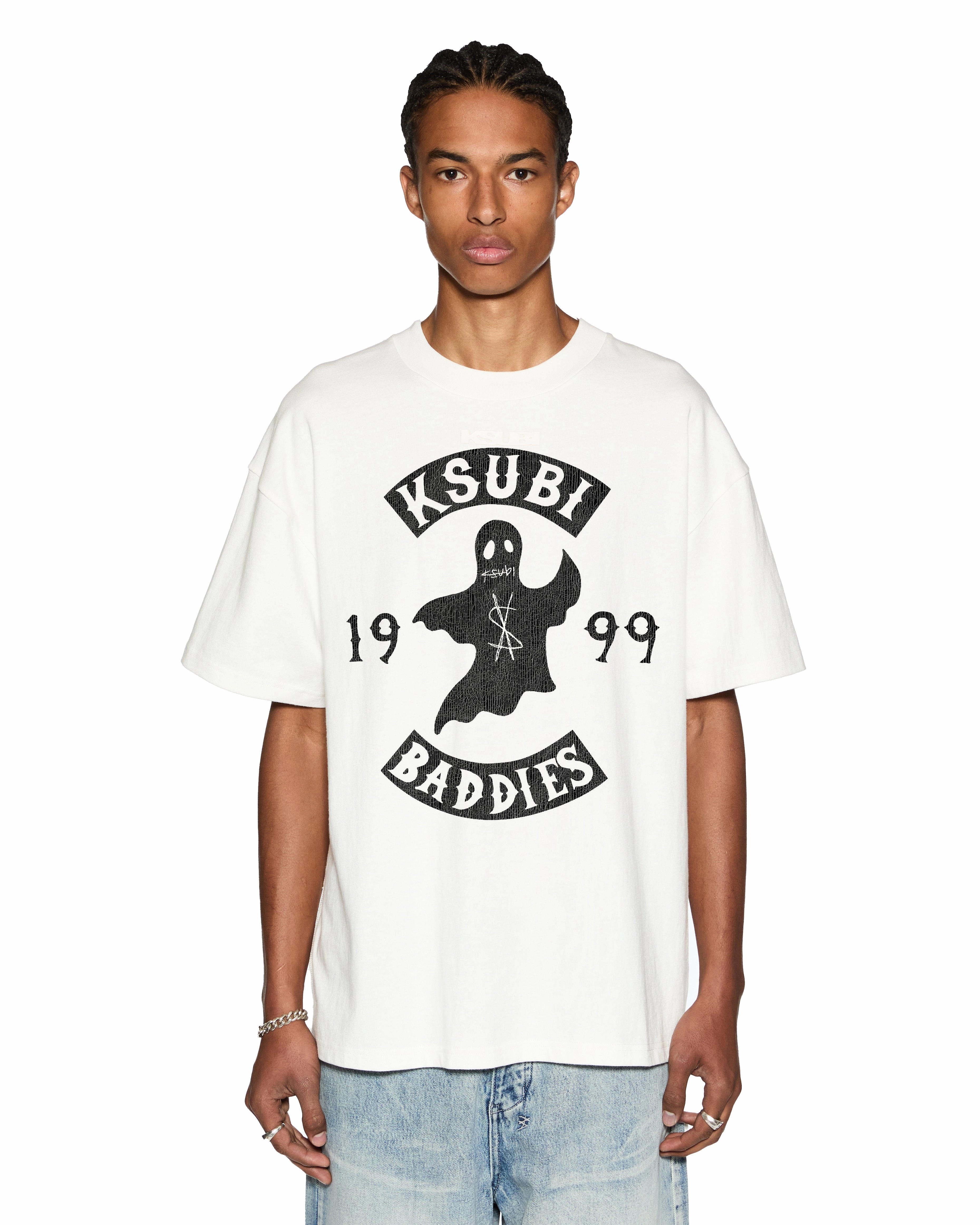 Modern Fit BADDIES EKCESS VINTAGE WHITE