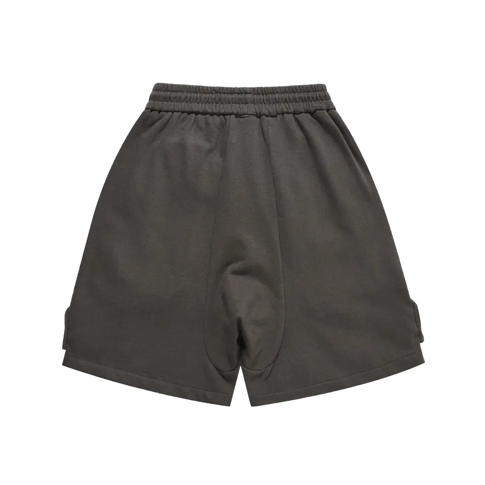 Baggy fit multi pocket drawstring sweat short