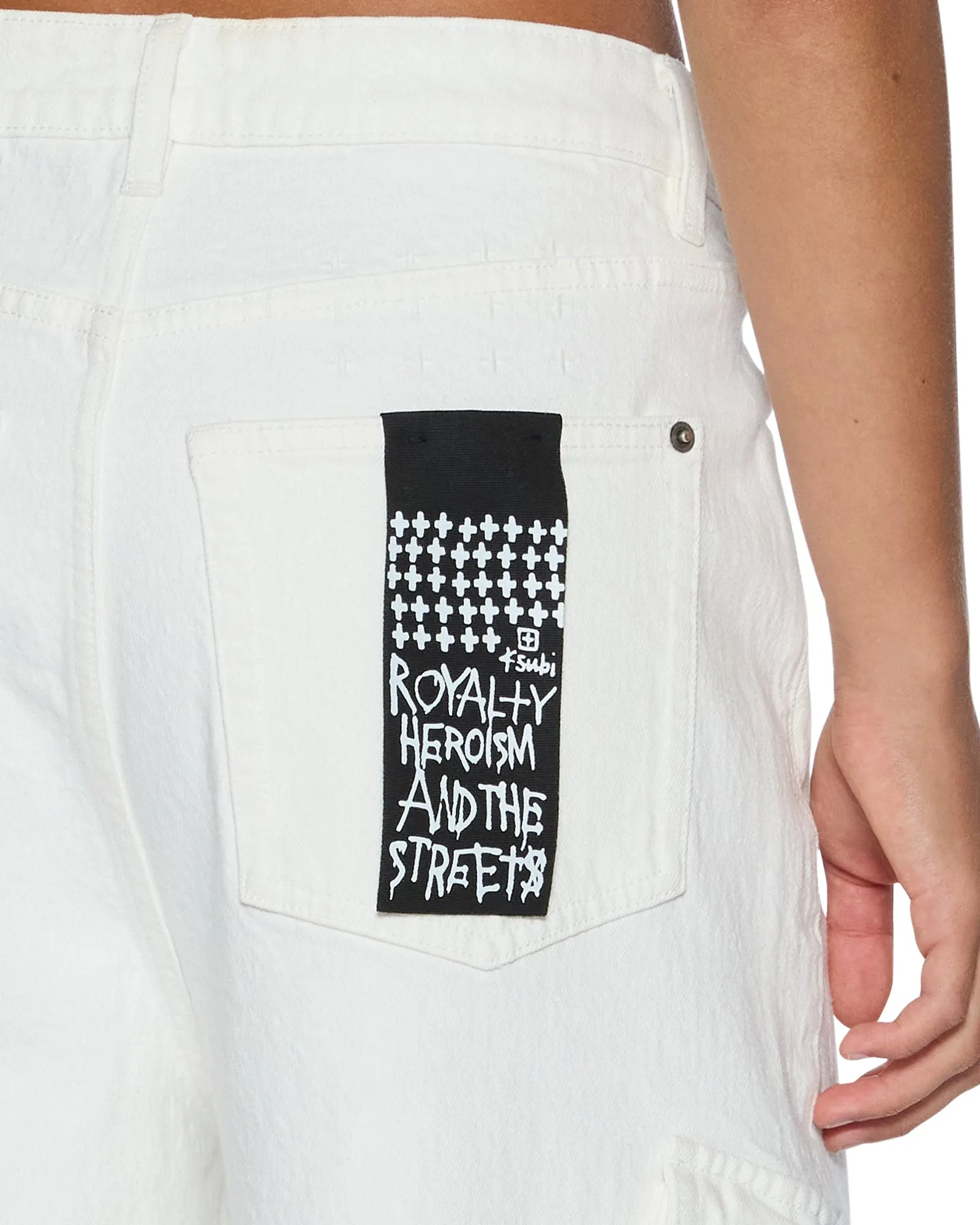 BAGGY JEAN CARGO ECRU Tailored Comfort