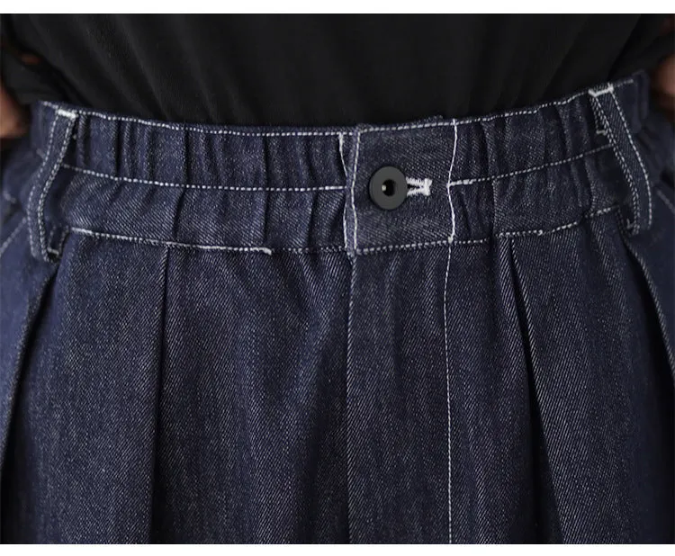 Baggy Wide Leg Denim Pants