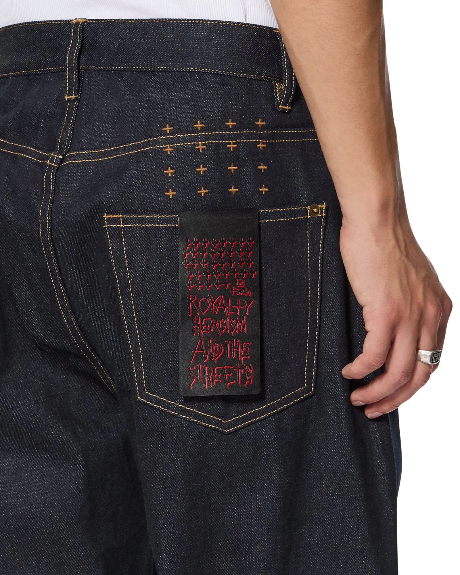 Laidback Style Low Effort ANTI K SELVEDGE RAW BLUE