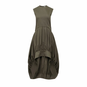 Work Pairing Balloon Hem Dress