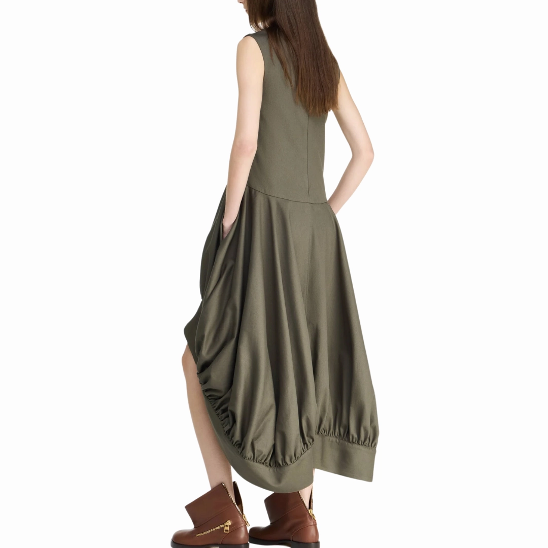 Balloon Hem Dress Light Motion Day To Night