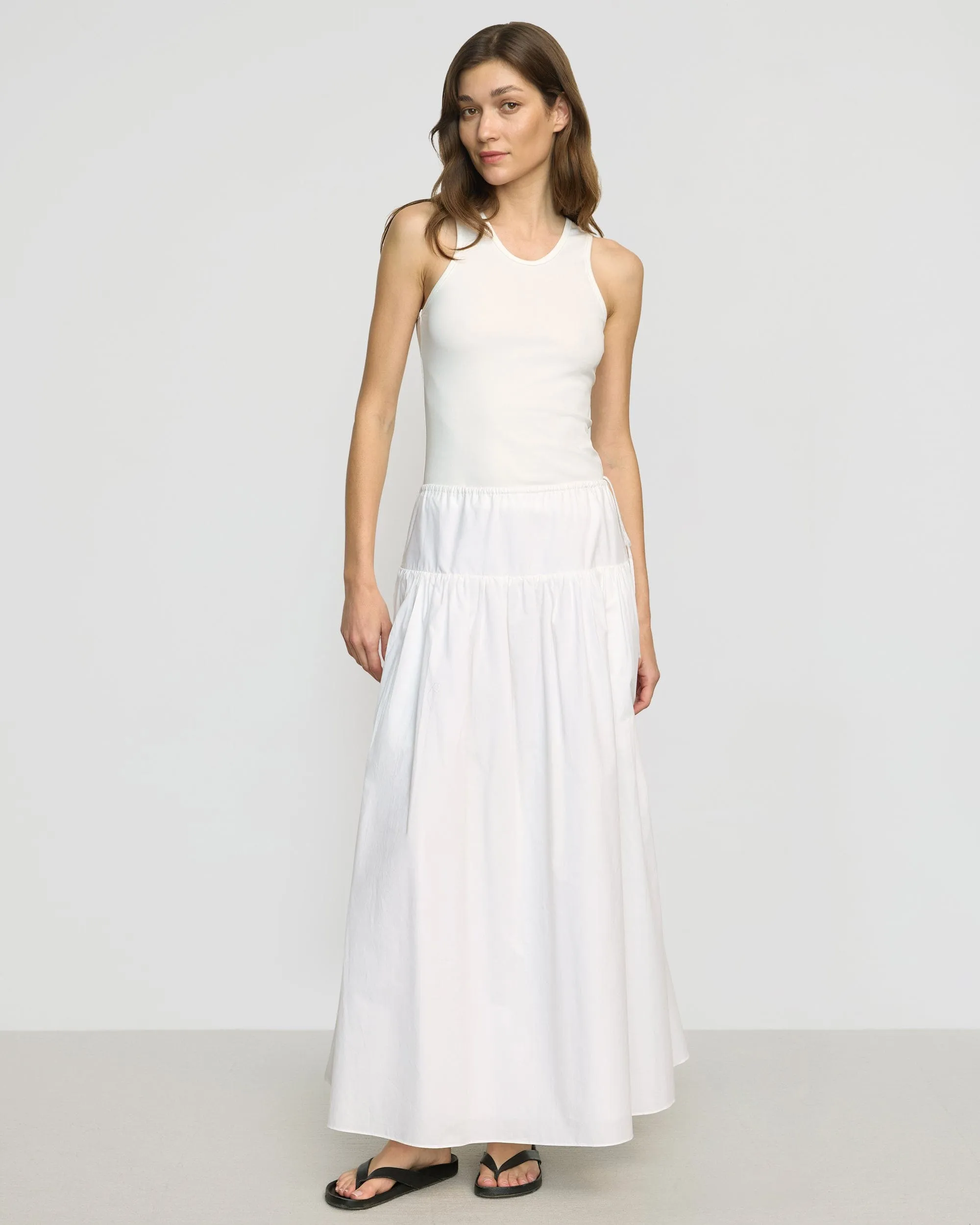 Bao Organic Cotton Drop-Waist Skirt No Ride Up