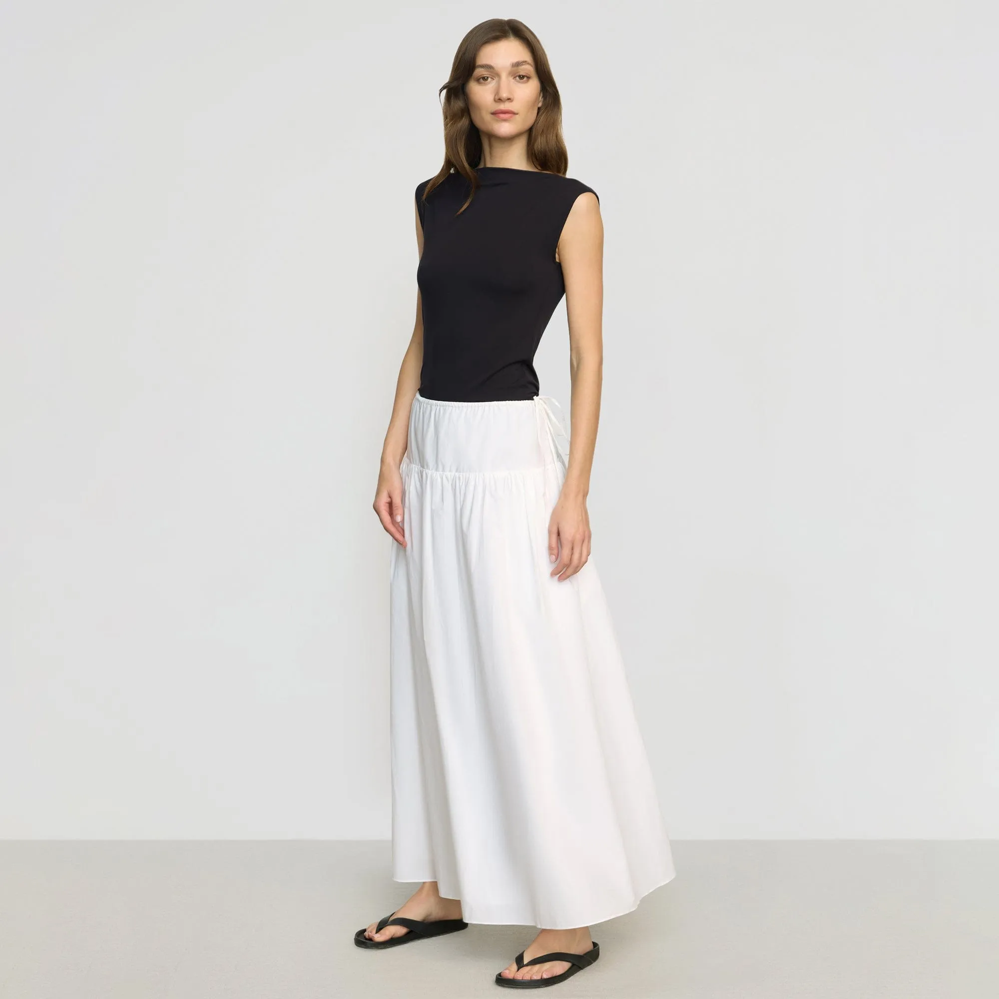 Bao Organic Cotton Drop-Waist Skirt Flexible Comfort