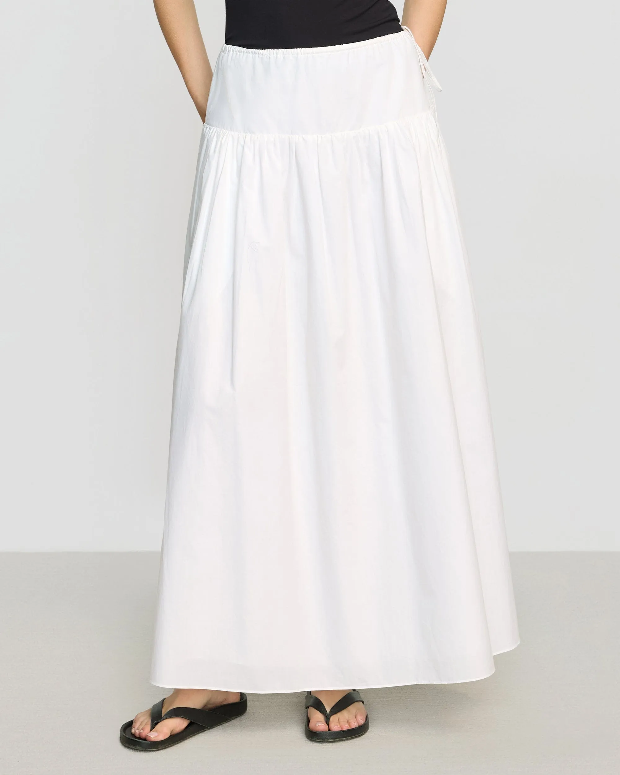Polished Touch City Mood Bao Organic Cotton Drop-Waist Skirt