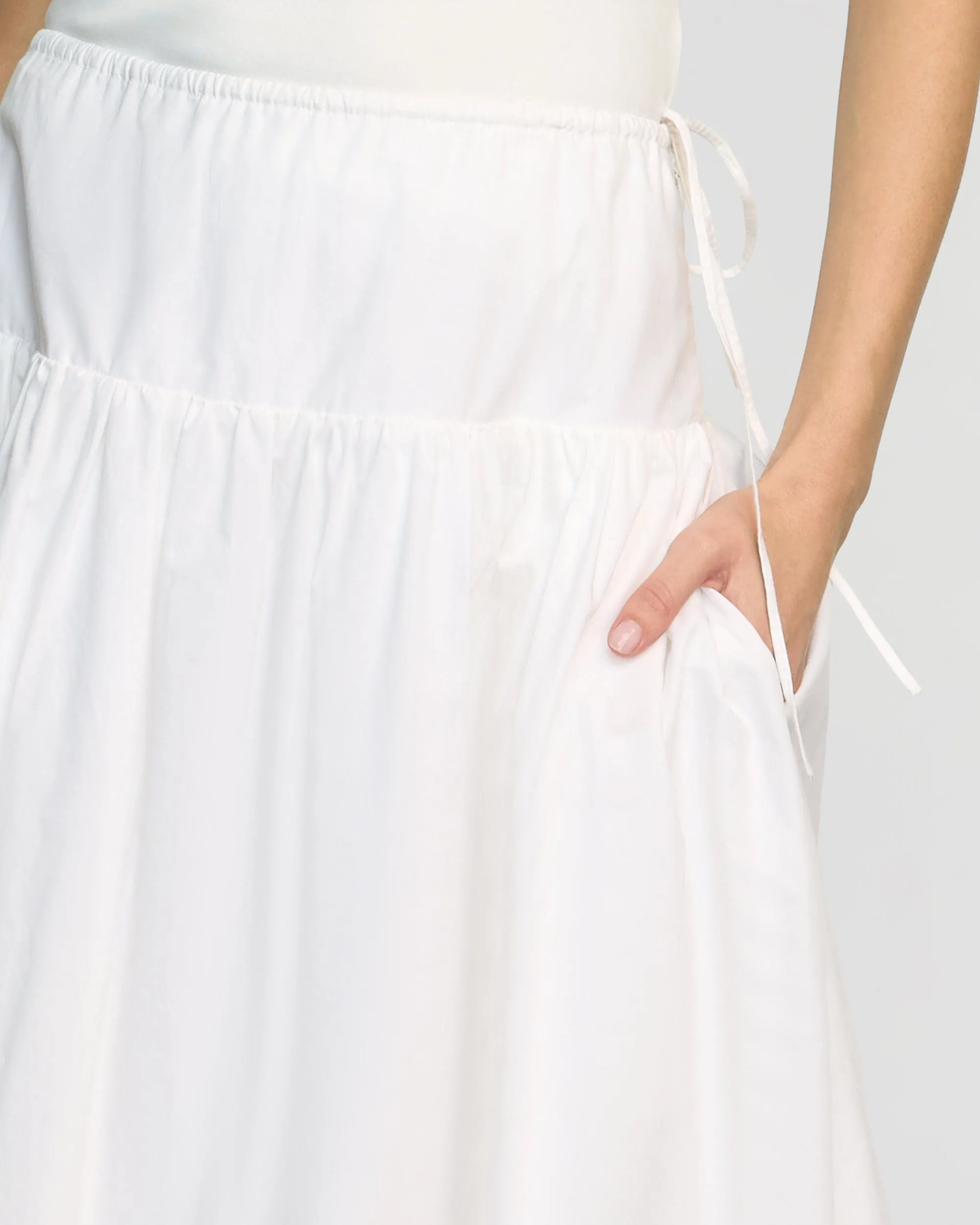 Gentle Flow Art Gallery Visit Bao Organic Cotton Drop-Waist Skirt