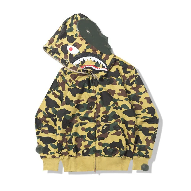 Bape Full Zip Up Shark Mouth Hoodies