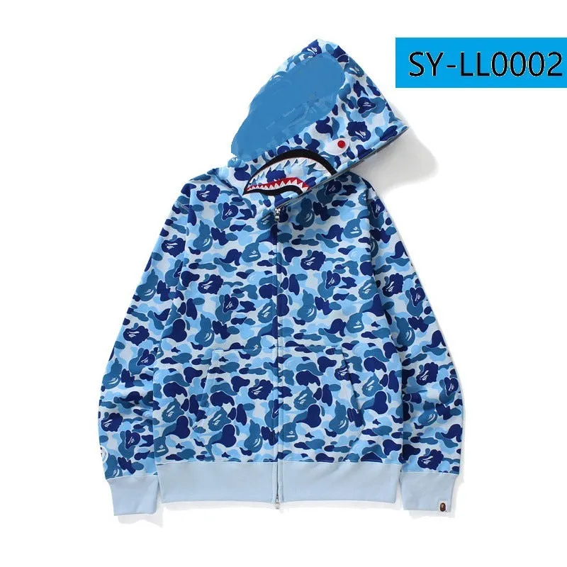 Bape Full Zip Up Shark Mouth Hoodies