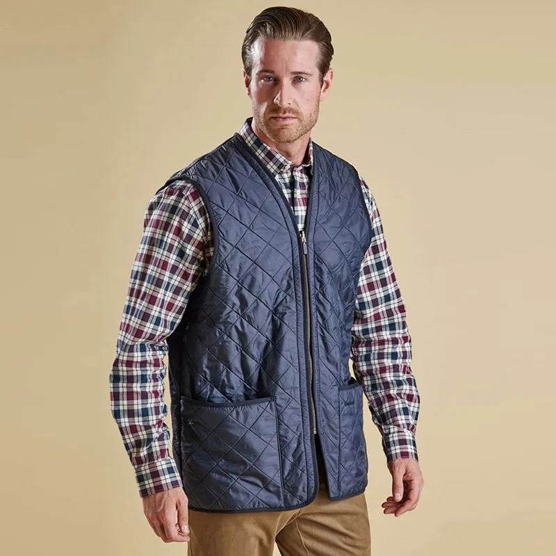 Barbour Polarquilt Zip-In Liner Men's Gilet | Navy