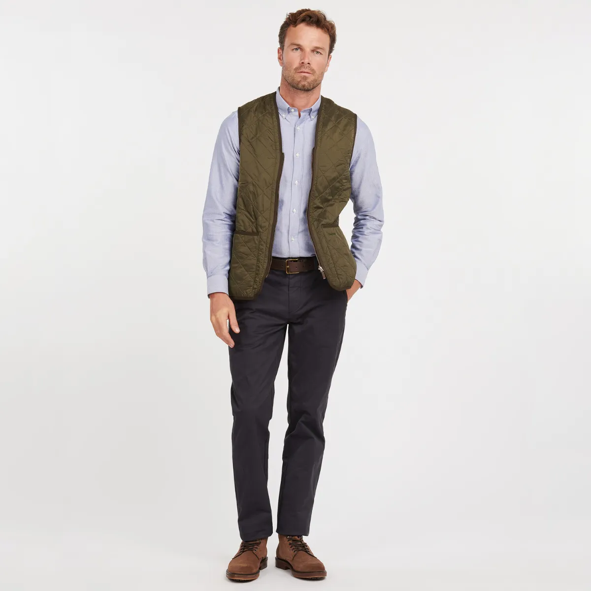 Barbour Polarquilt Zip-In Liner Men's Gilet | Olive